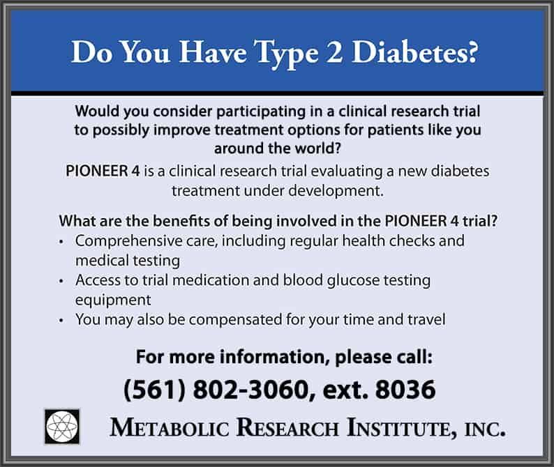 Type 2 Diabetes Clinical Trial West Palm Beach