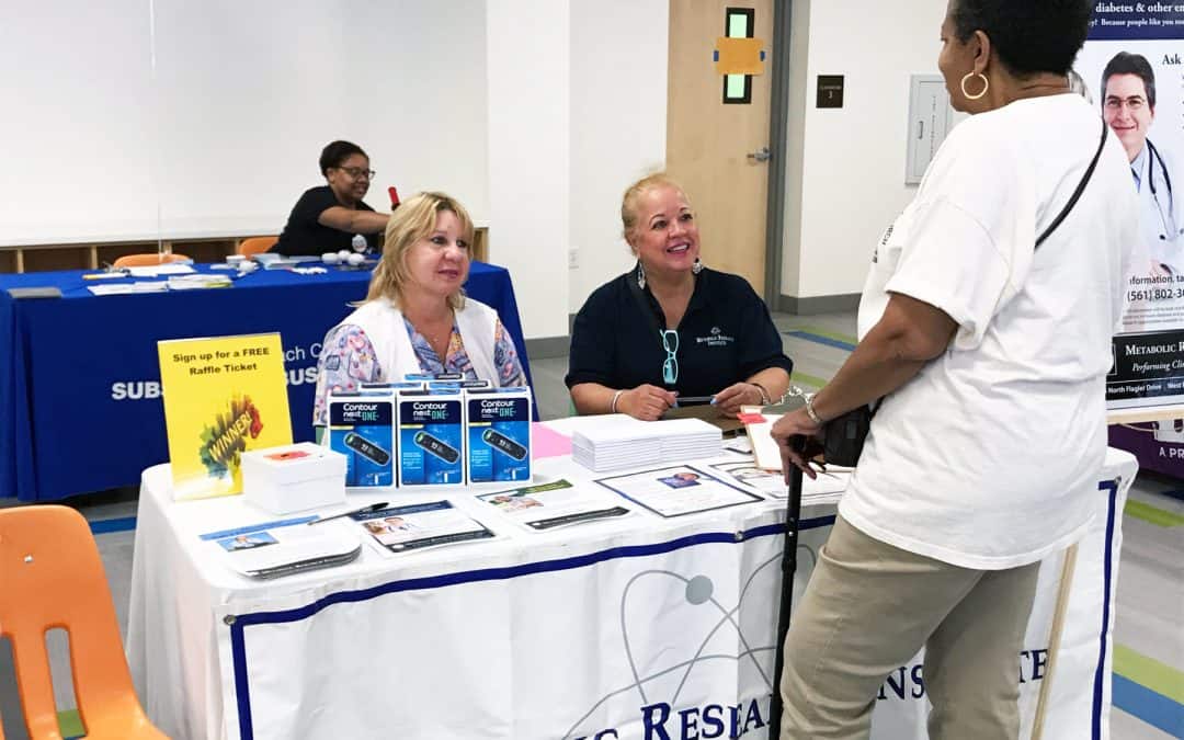 Metabolic Research Institute recently participated in he Tabernacle MBC Community Health and Wellness Fair held at the Tabernacle Missionary Baptist Church in West Palm Beach, Florida.