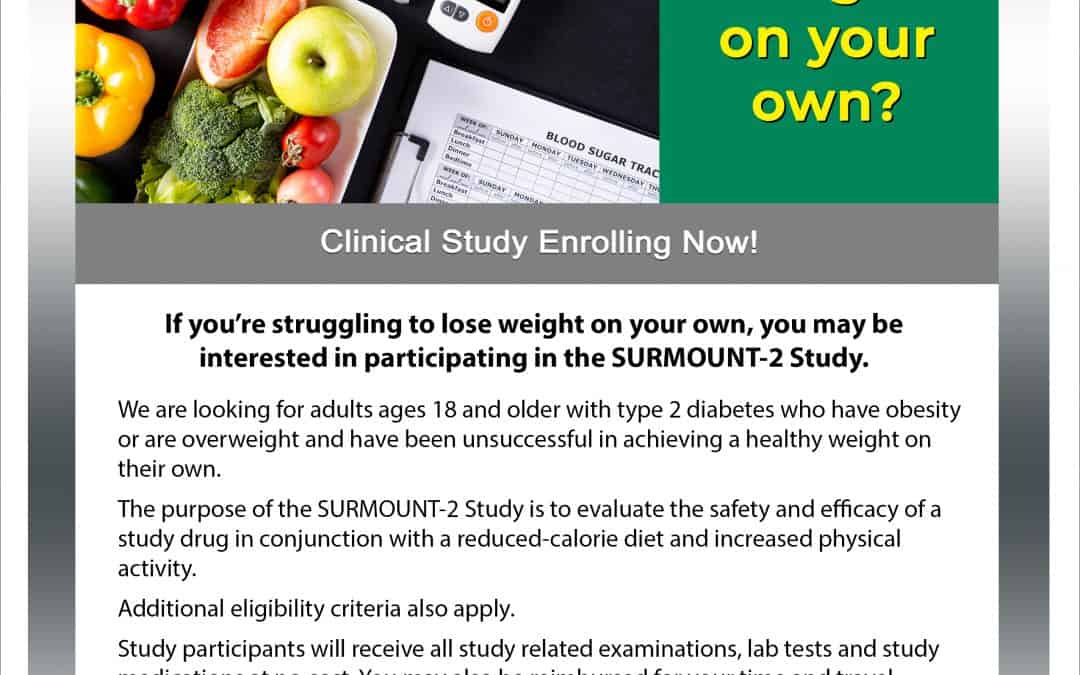 Type 2 Diabetes Weight Loss Study Flyer