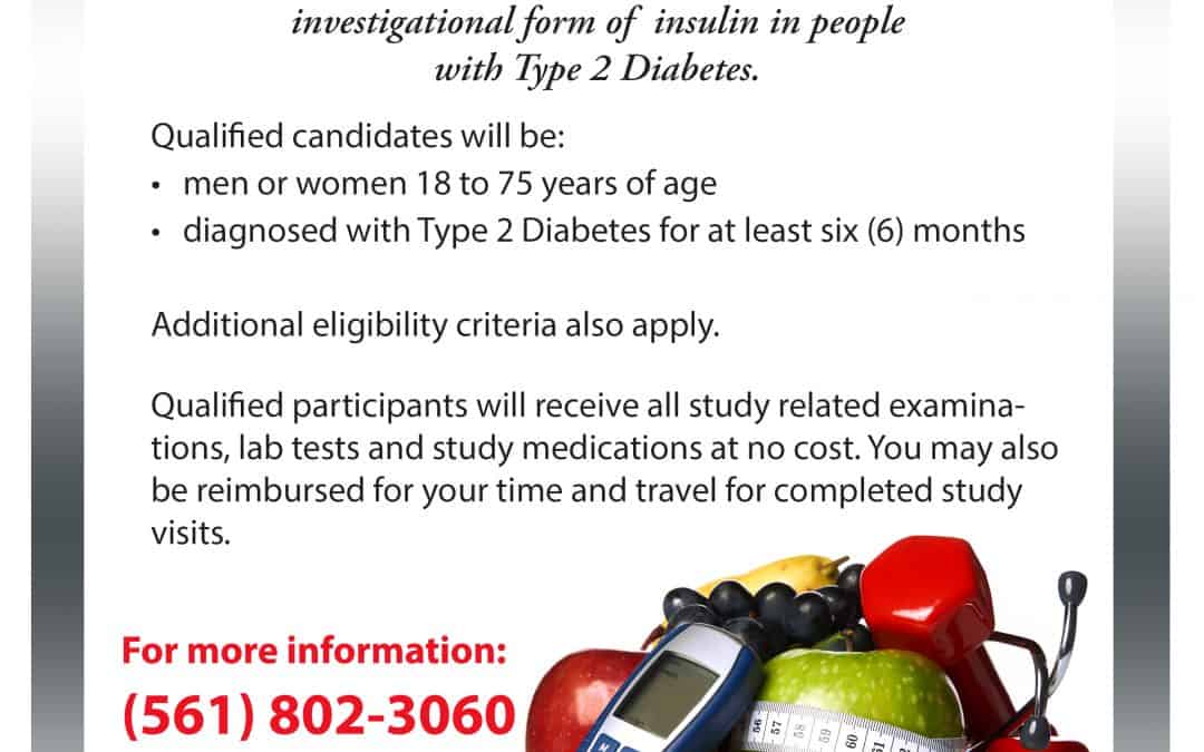 Type 2 Diabetes Study Flyer