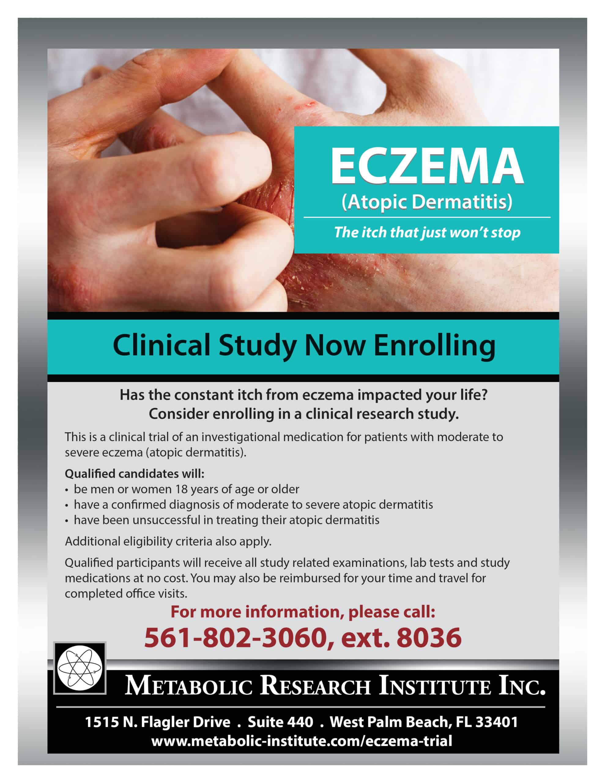 Eczema Trial Clinical Study Flyer