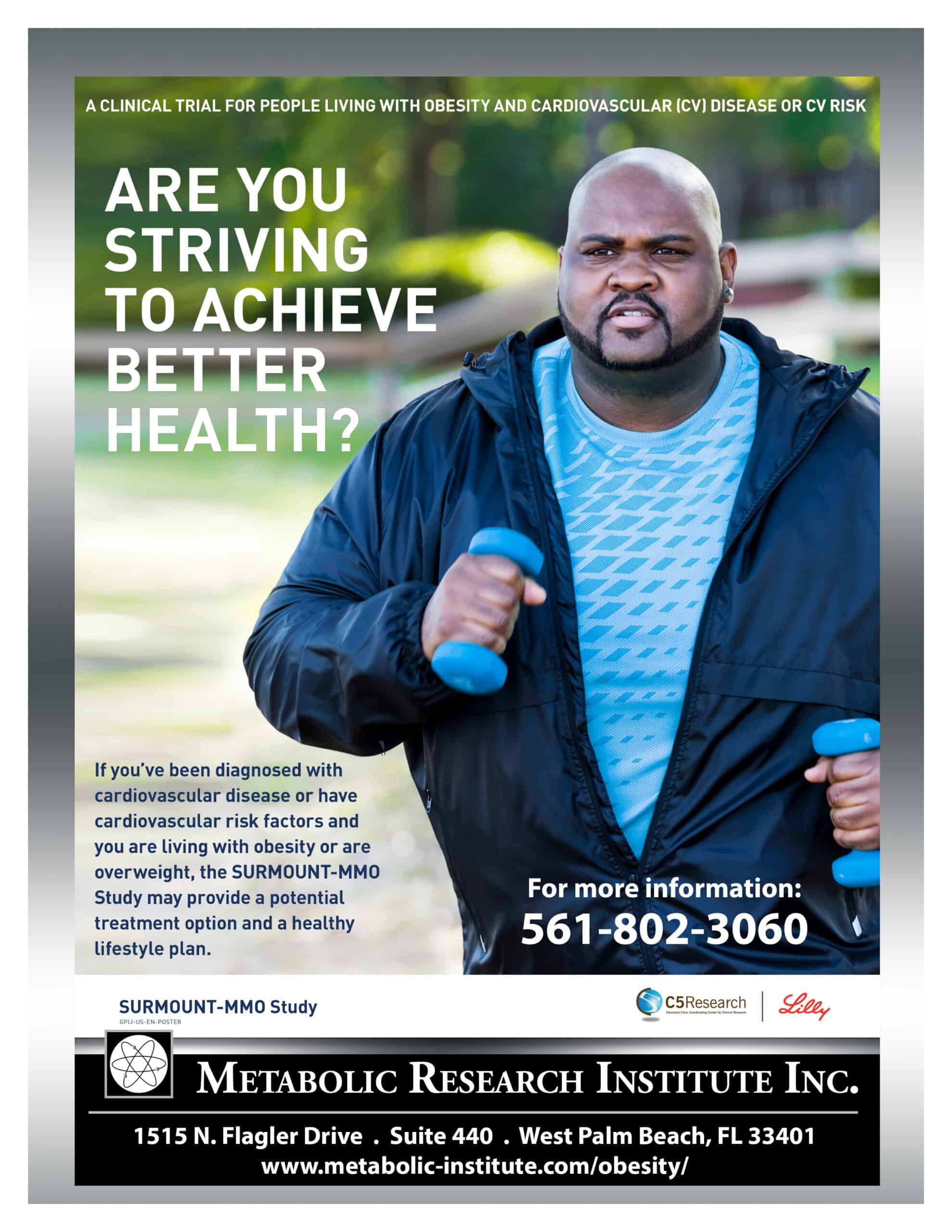 Study flyer for Obesity Clinical Trial