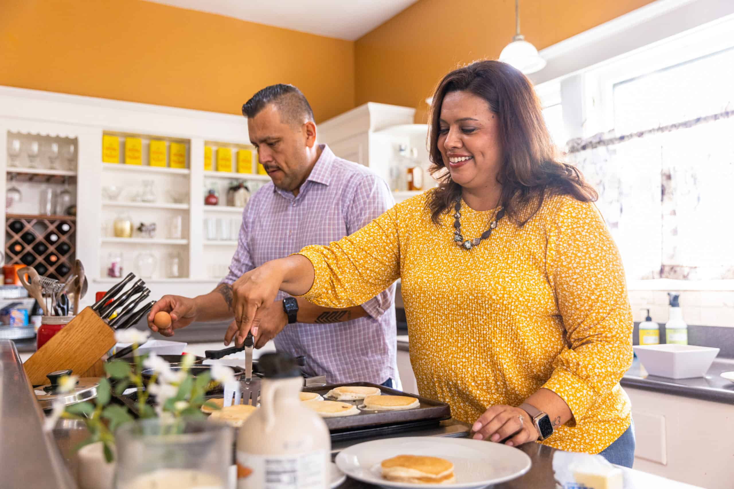 Mexican Family Making Breakfast Obesity and Type 2 Diabetes Image for study flyer
