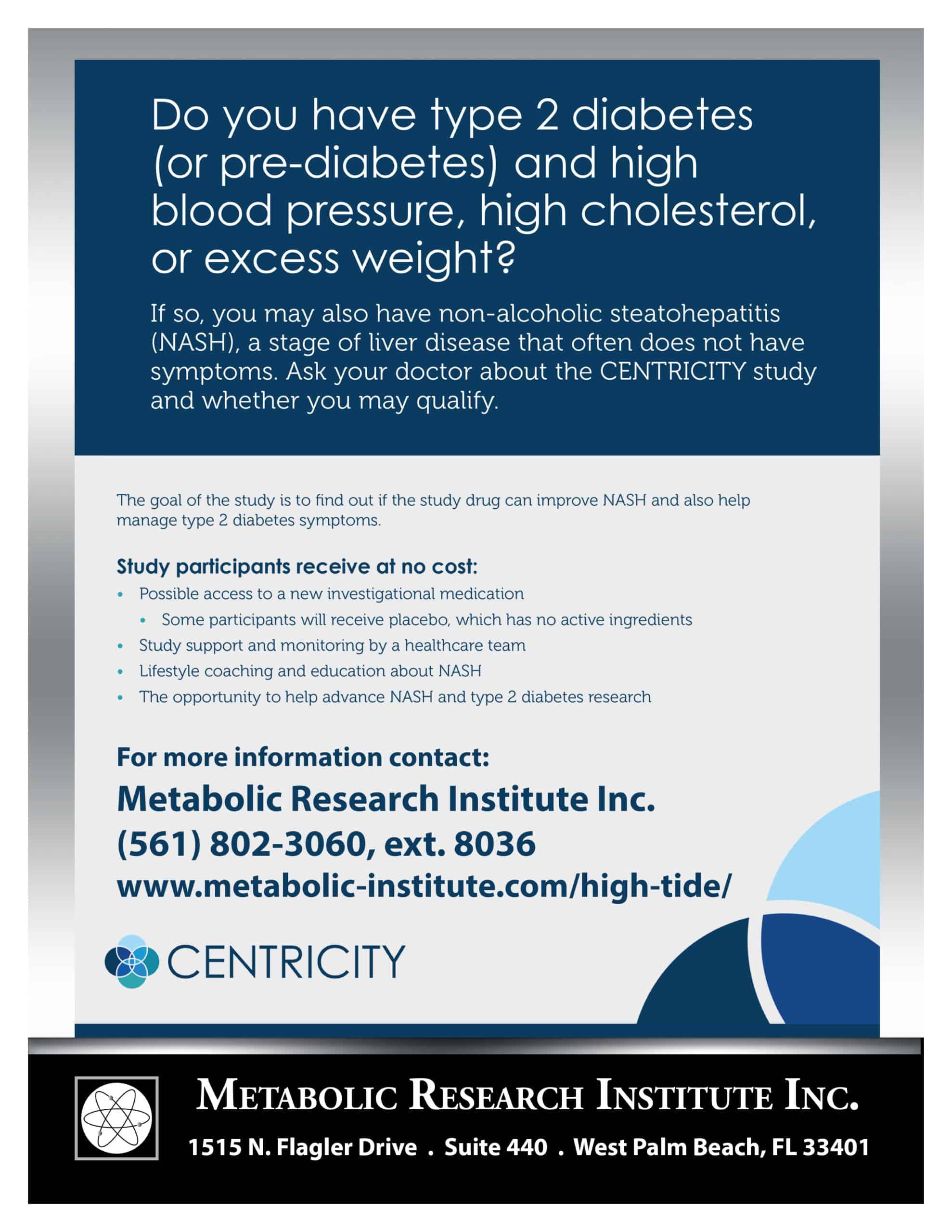 Nonalcoholic liver disease clinical study flyer