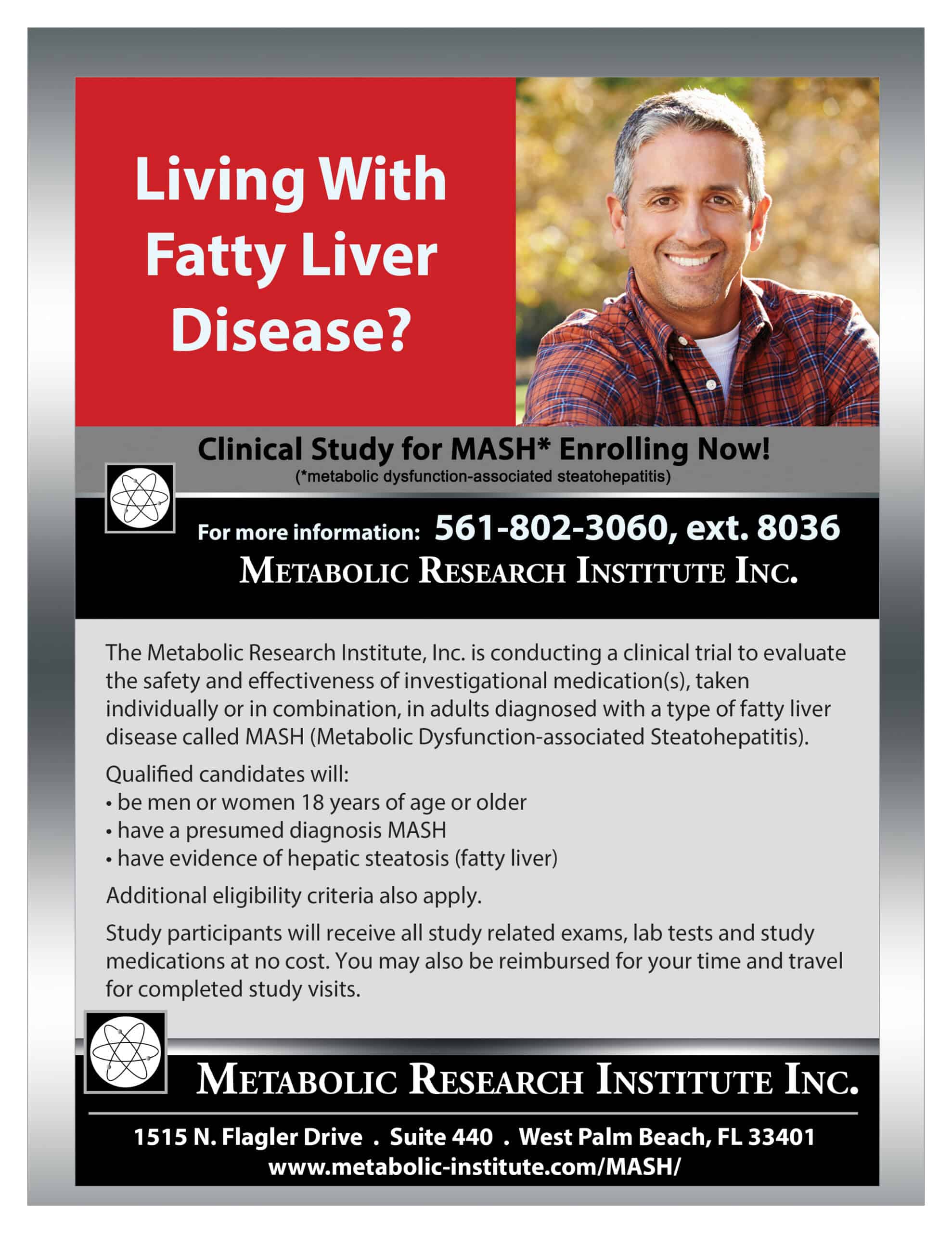 MRI-Eccogene-MASH-Flyer-draft032026 Flyer for the study is to evaluate the safety and effectiveness of the investigational drug(s) for MASH (Metabolic Dysfunction-associated Steatohepatitis).